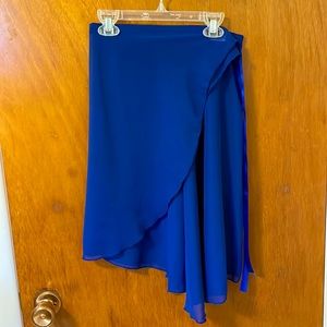 Knee length ballet wrap skirt